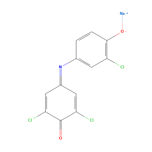 sodium;2-chloro-4-[(3,5-dichloro-4-oxocyclohexa-2,5-dien-1-ylidene)amino]phenolate (CAS: 6273-47-8) - Related Chemical Product
