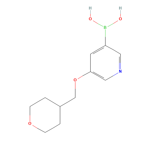 [5-(oxan-4-ylmethoxy)pyridin-3-yl]boronic acid (CAS: 1610520-35-8) - Related Chemical Product