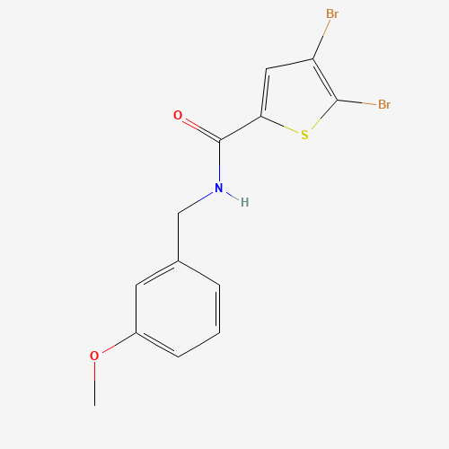 4,5-dibromo-N-[(3-methoxyphenyl)methyl]thiophene-2-carboxamide (CAS: 862698-95-1) - Related Chemical Product