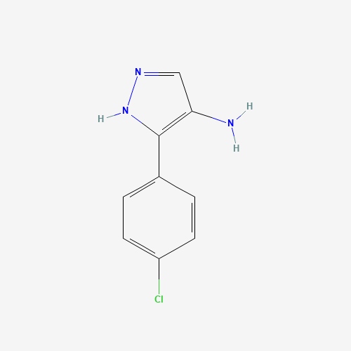 5-(4-chlorophenyl)-1H-pyrazol-4-amine (CAS: 91857-91-9) - Related Chemical Product