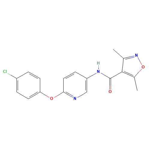 N-[6-(4-chlorophenoxy)pyridin-3-yl]-3,5-dimethyl-1,2-oxazole-4-carboxamide (CAS: 224801-36-9) - Related Chemical Product
