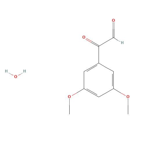 2-(3,5-dimethoxyphenyl)-2-oxoacetaldehyde;hydrate (CAS: 188199-78-2) - Chemical Structure and Molecular Formula 
