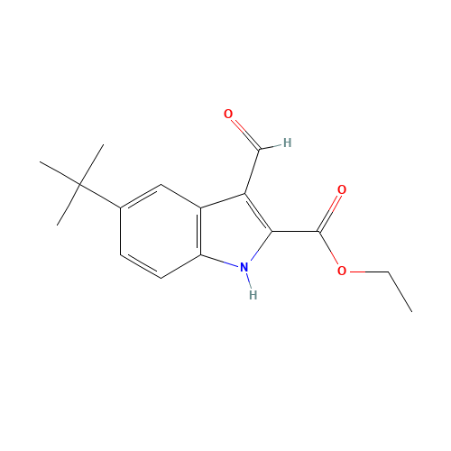 ethyl 5-tert-butyl-3-formyl-1H-indole-2-carboxylate (CAS: 586336-73-4) - Related Chemical Product