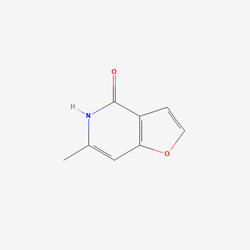 6-methyl-5H-furo[3,2-c]pyridin-4-one (CAS: 57105-94-9) - Chemical Structure and Molecular Formula 