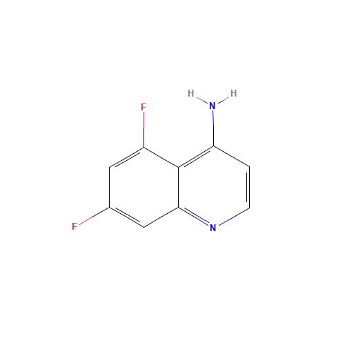 5,7-difluoroquinolin-4-amine (CAS: 1065092-27-4) - Chemical Structure and Molecular Formula 