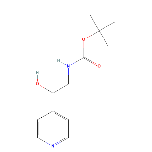tert-butyl N-(2-hydroxy-2-pyridin-4-ylethyl)carbamate (CAS: 913642-43-0) - Related Chemical Product