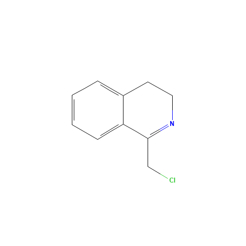 1-(chloromethyl)-3,4-dihydroisoquinoline (CAS: 36177-79-4) - Chemical Structure and Molecular Formula 