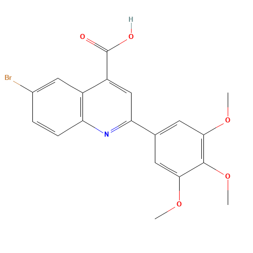 6-bromo-2-(3,4,5-trimethoxyphenyl)quinoline-4-carboxylic acid (CAS: 351329-63-0) - Related Chemical Product