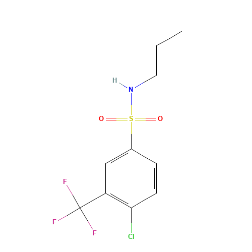 4-chloro-N-propyl-3-(trifluoromethyl)benzenesulfonamide (CAS: 731776-57-1) - Related Chemical Product