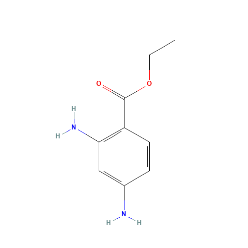 ethyl 2,4-diaminobenzoate (CAS: 90437-31-3) - Chemical Structure and Molecular Formula 