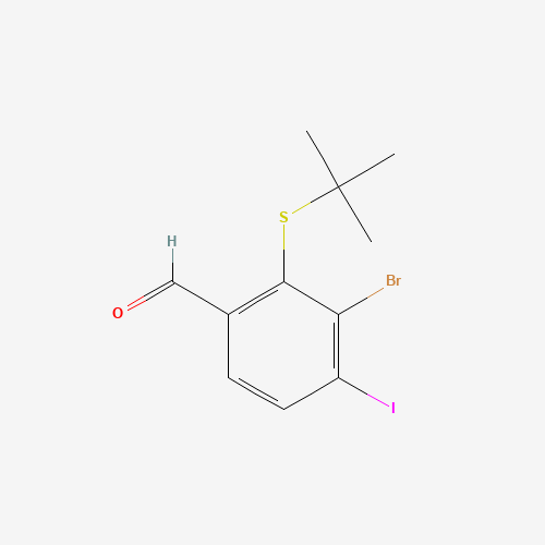 3-bromo-2-tert-butylsulfanyl-4-iodobenzaldehyde (CAS: 1326714-58-2) - Related Chemical Product