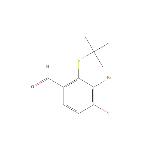 3-bromo-2-tert-butylsulfanyl-4-iodobenzaldehyde (CAS: 1326714-58-2) - Related Chemical Product