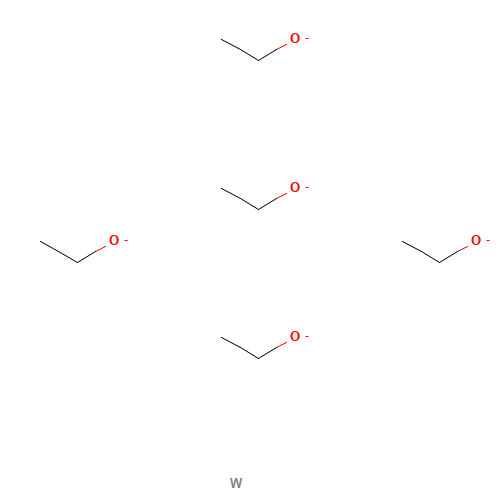 ethanolate;tungsten (CAS: 26143-11-3) - Chemical Structure and Molecular Formula 