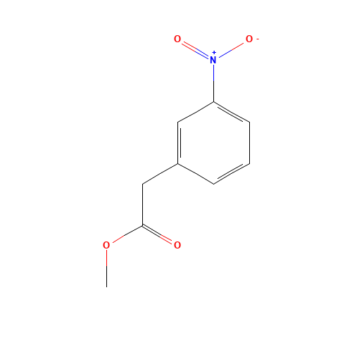 methyl 2-(3-nitrophenyl)acetate (CAS: 10268-12-9) - Chemical Structure and Molecular Formula 
