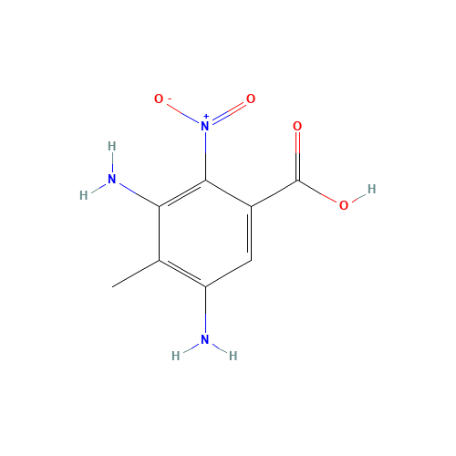 3,5-diamino-4-methyl-2-nitrobenzoic acid (CAS: 54002-36-7) - Related Chemical Product