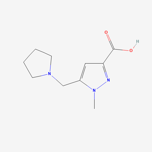 1-methyl-5-(pyrrolidin-1-ylmethyl)pyrazole-3-carboxylic acid (CAS: 1223748-34-2) - Related Chemical Product