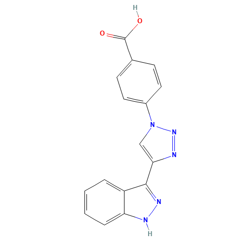 4-[4-(1H-indazol-3-yl)triazol-1-yl]benzoic acid (CAS: 1383705-82-5) - Related Chemical Product