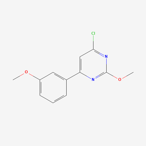4-chloro-2-methoxy-6-(3-methoxyphenyl)pyrimidine (CAS: 885067-23-2) - Chemical Structure and Molecular Formula 