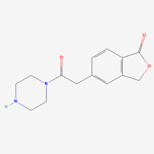 5-(2-oxo-2-piperazin-1-ylethyl)-3H-2-benzofuran-1-one (CAS: 1374573-50-8) - Related Chemical Product