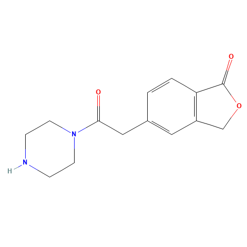 5-(2-oxo-2-piperazin-1-ylethyl)-3H-2-benzofuran-1-one (CAS: 1374573-50-8) - Related Chemical Product