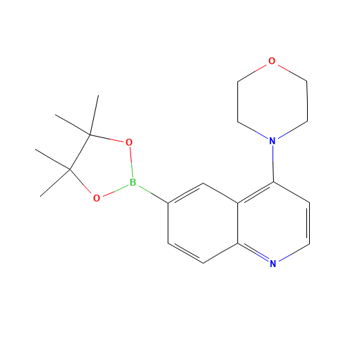 4-[6-(4,4,5,5-tetramethyl-1,3,2-dioxaborolan-2-yl)quinolin-4-yl]morpholine (CAS: 1201844-71-4) - Related Chemical Product