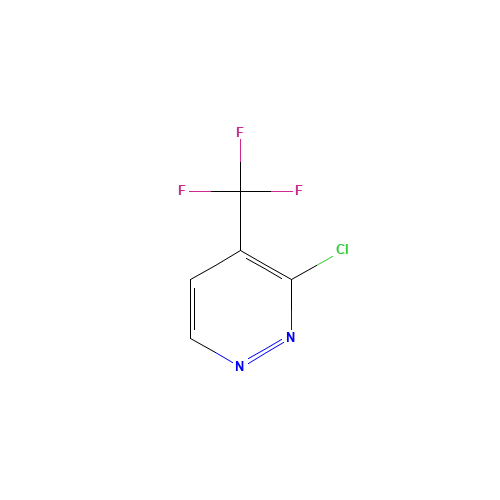 3-chloro-4-(trifluoromethyl)pyridazine (CAS: 749258-96-6) - Chemical Structure and Molecular Formula 