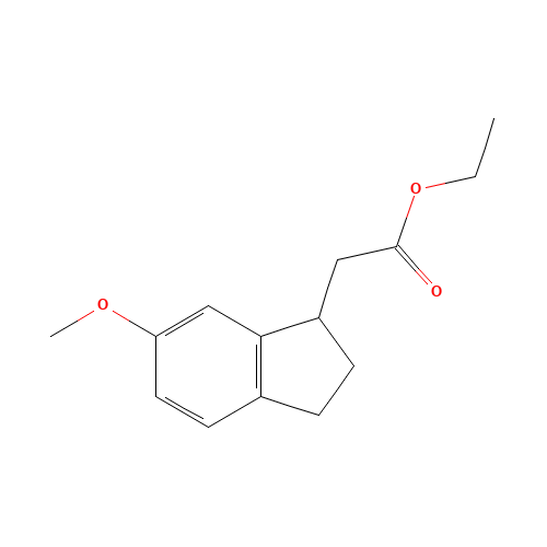 ethyl 2-(6-methoxy-2,3-dihydro-1H-inden-1-yl)acetate (CAS: 91284-09-2) - Related Chemical Product