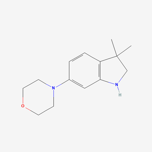 4-(3,3-dimethyl-1,2-dihydroindol-6-yl)morpholine (CAS: 1259511-94-8) - Related Chemical Product