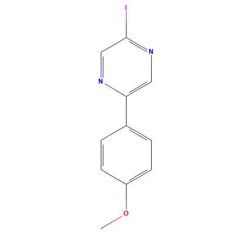 2-iodo-5-(4-methoxyphenyl)pyrazine (CAS: 1363438-32-7) - Related Chemical Product