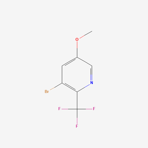 3-bromo-5-methoxy-2-(trifluoromethyl)pyridine (CAS: 1211589-18-2) - Chemical Structure and Molecular Formula 