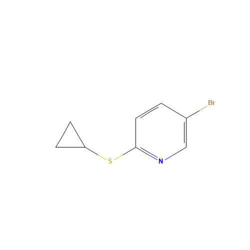 5-bromo-2-cyclopropylsulfanylpyridine (CAS: 745816-52-8) - Related Chemical Product