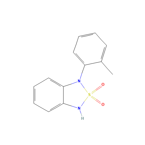 3-(2-methylphenyl)-1H-2$l^{6},1,3-benzothiadiazole 2,2-dioxide (CAS: 1033224-84-8) - Chemical Structure and Molecular Formula 