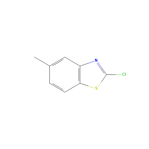 2-chloro-5-methyl-1,3-benzothiazole (CAS: 3622-31-9) - Chemical Structure and Molecular Formula 