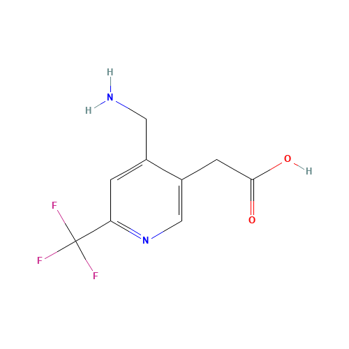 2-[4-(aminomethyl)-6-(trifluoromethyl)pyridin-3-yl]acetic acid (CAS: 1386311-41-6) - Related Chemical Product