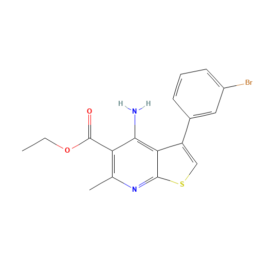 ethyl 4-amino-3-(3-bromophenyl)-6-methylthieno[2,3-b]pyridine-5-carboxylate (CAS: 1312594-58-3) - Related Chemical Product