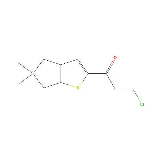 3-chloro-1-(5,5-dimethyl-4,6-dihydrocyclopenta[b]thiophen-2-yl)propan-1-one (CAS: 1346672-67-0) - Related Chemical Product