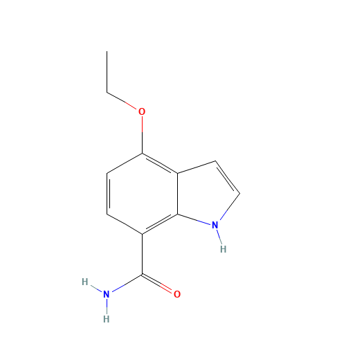 4-ethoxy-1H-indole-7-carboxamide (CAS: 1253792-52-7) - Chemical Structure and Molecular Formula 