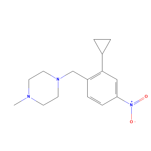 1-[(2-cyclopropyl-4-nitrophenyl)methyl]-4-methylpiperazine (CAS: 943320-68-1) - Related Chemical Product