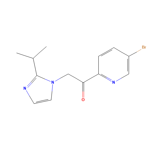 1-(5-bromopyridin-2-yl)-2-(2-propan-2-ylimidazol-1-yl)ethanone (CAS: 870761-80-1) - Related Chemical Product