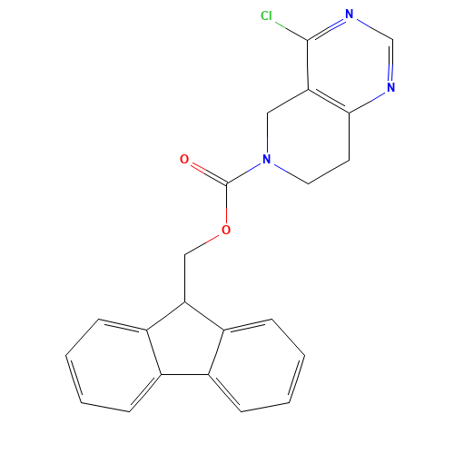 9H-fluoren-9-ylmethyl 4-chloro-7,8-dihydro-5H-pyrido[4,3-d]pyrimidine-6-carboxylate (CAS: 916420-25-2) - Related Chemical Product