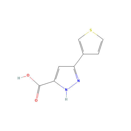 3-thiophen-3-yl-1H-pyrazole-5-carboxylic acid (CAS: 1029108-69-7) - Related Chemical Product