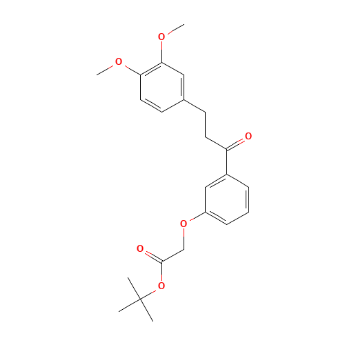tert-butyl 2-[3-[3-(3,4-dimethoxyphenyl)propanoyl]phenoxy]acetate (CAS: 178445-86-8) - Related Chemical Product