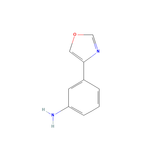 3-(1,3-oxazol-4-yl)aniline (CAS: 521982-80-9) - Chemical Structure and Molecular Formula 