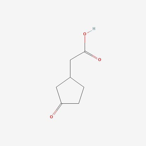 2-(3-oxocyclopentyl)acetic acid (CAS: 3128-05-0) - Chemical Structure and Molecular Formula 