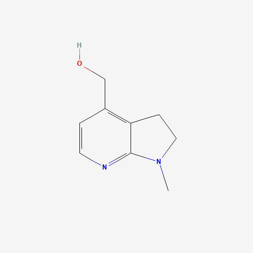 (1-methyl-2,3-dihydropyrrolo[2,3-b]pyridin-4-yl)methanol (CAS: 1318255-58-1) - Chemical Structure and Molecular Formula 
