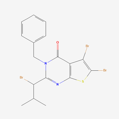 3-benzyl-5,6-dibromo-2-(1-bromo-2-methylpropyl)thieno[2,3-d]pyrimidin-4-one (CAS: 900809-16-7) - Related Chemical Product