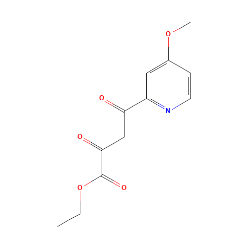 ethyl 4-(4-methoxypyridin-2-yl)-2,4-dioxobutanoate (CAS: 741286-56-6) - Chemical Structure and Molecular Formula 