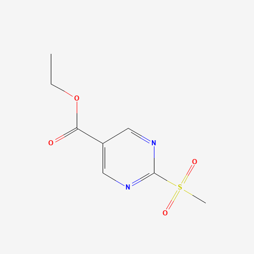 ethyl 2-methylsulfonylpyrimidine-5-carboxylate (CAS: 148550-51-0) - Chemical Structure and Molecular Formula 