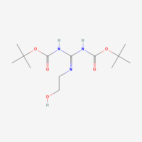tert-butyl N-[N'-(2-hydroxyethyl)-N-[(2-methylpropan-2-yl)oxycarbonyl]carbamimidoyl]carbamate (CAS: 215050-11-6) - Related Chemical Product
