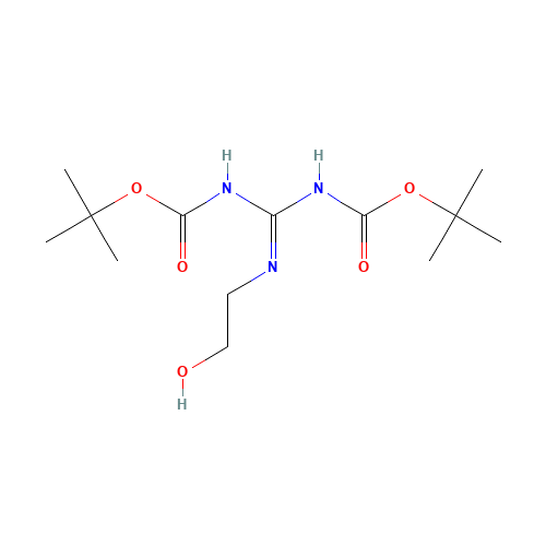 tert-butyl N-[N'-(2-hydroxyethyl)-N-[(2-methylpropan-2-yl)oxycarbonyl]carbamimidoyl]carbamate (CAS: 215050-11-6) - Related Chemical Product